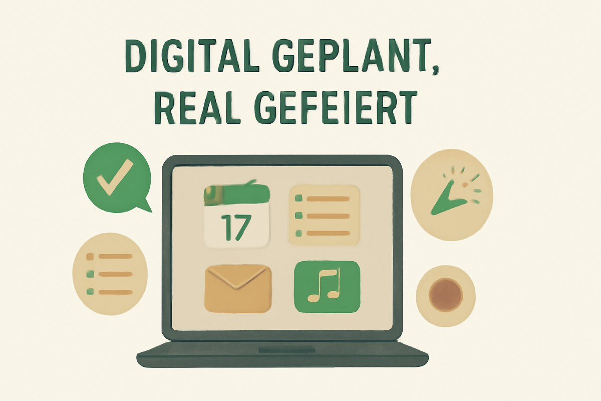 Digital geplant, real gefeiert: Tools und Apps für deine Party